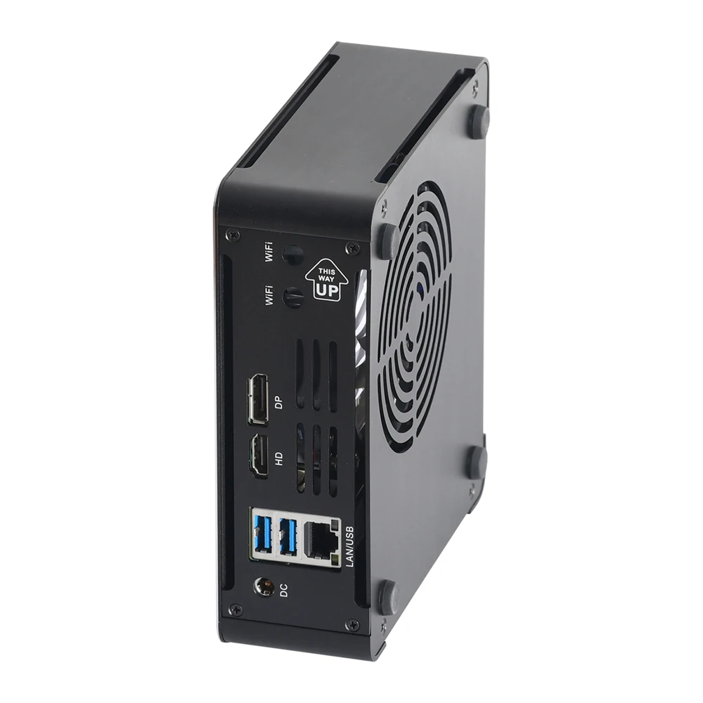 كمبيوتر صغير HUNSN 4K، كمبيوتر مكتبي، Intel I5/I7، BM21، Windows 11/Linux Ubuntu، WiFi 6، BT 5.2، DP1.4a، Server، HDMI2.1,6USB، مروحة ذكية