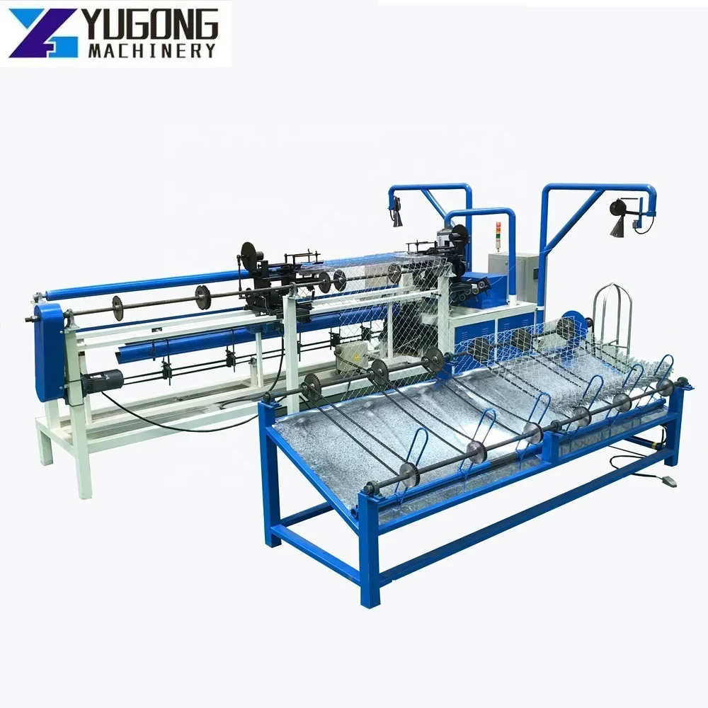 YG Automatic Wire Mesh Weaving Fencing Making Chain Link Fence Machine