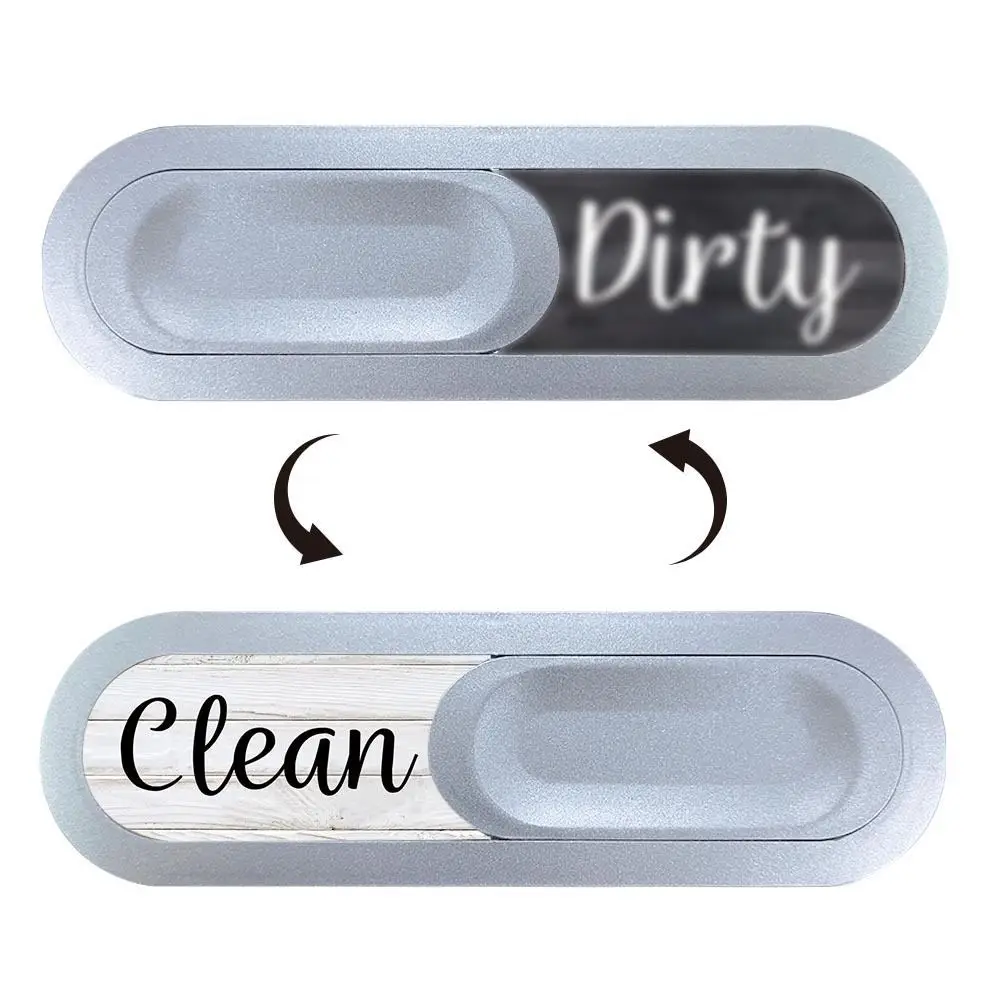 Kitchen Clean Dirty Magnet Sign For Dishwasher Magnetic Indicator Board Durable ABS Material Practical Household Appliance Acces