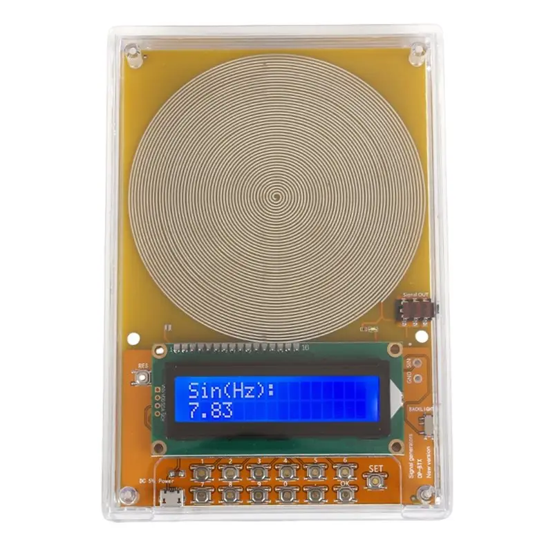 

Classic Style Healing Device 0.01-100000Hz Schumann Wave Generator 7.83Hz Adjustable Frequency Signal Generator Pure Sine Wave