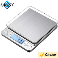 Digital Kitchen Scale 3000g/ 0.1g USB Charging with 2 Trays Home Mini Jewelry Pocket Scale with LCD Display Digital Food Scales