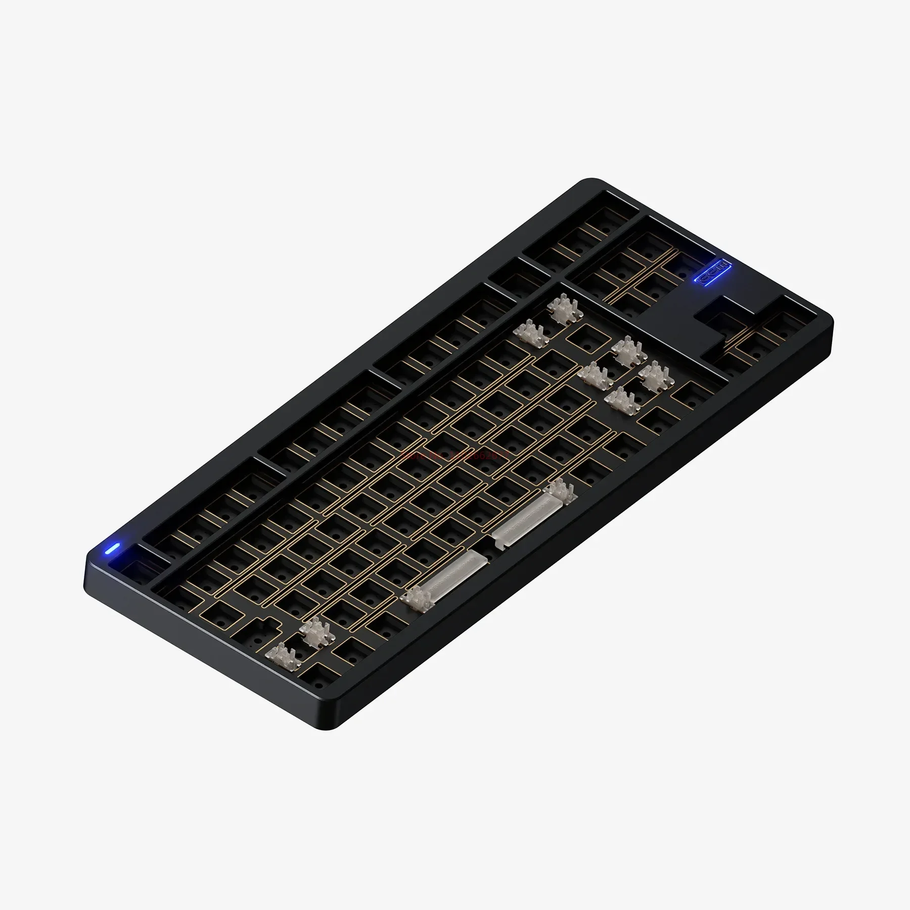 Imagem -06 - Nuphy-teclado Mecânico Kit Gem80 Liga de Alumínio com Fio Ergonômico Acessórios de pc para Win Mac Presente