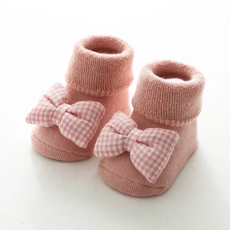 0-12Months Winter Warm Baby Socks Cartoon Animal Newborn Infant Baby Boy Baby Girl Cotton Socks Anti Slip Floor Socks Leg Warmer