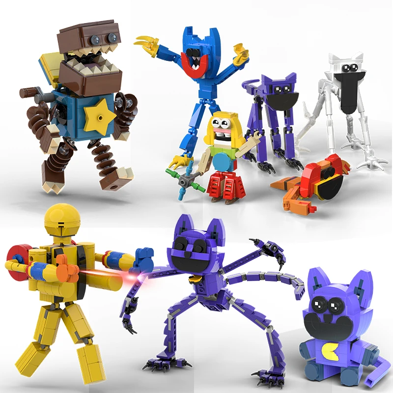 New Smiling Critters Action Figure Building Blocks Set Horror Game Poppy Construction Toys for Children Birthday Gift  Xmas