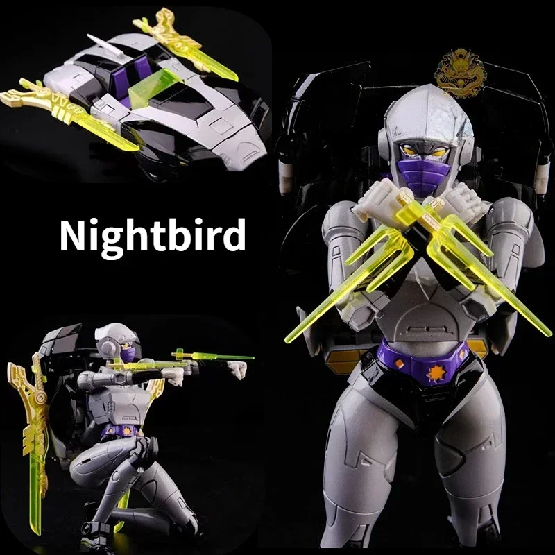 Transformation MP Master Nightbird RT02 Female Ninja KO MP55 Arcee Action Figures Model Toy view 3