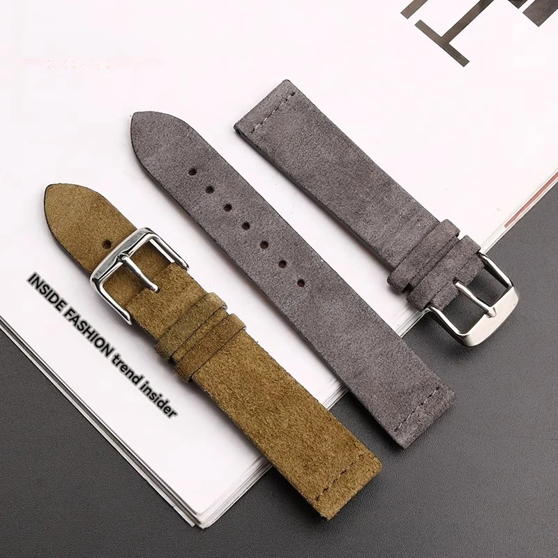 Suede Soft Watcband 18mm 20mm 22mm Strap for Samsung Galaxy Watch 5 4 3 45mm 40mm for Huawei Watch GT3 Quick Release Bracelet