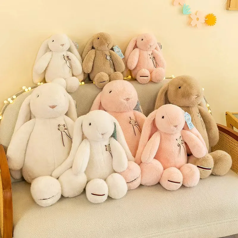

Cute Long Eared Rabbit Plush Toy Soft Filling Home Decoration Wedding Doll Sleeping Pillow Holiday Best Gift