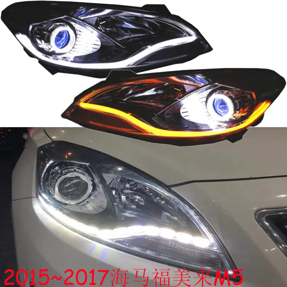 

car bumper HaimaM5 headlamp for mazda Haima M5 headlight 2015~2017y hid xenon bulb car accessories head lamp Haima M5 fog lamp