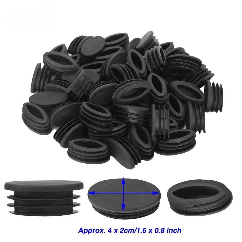 16pcs Pipe plug Round pipe Plastic plug Stool chair plug Iron bed Steel pipe Dustproof inner plug Stainless steel flat hole plug