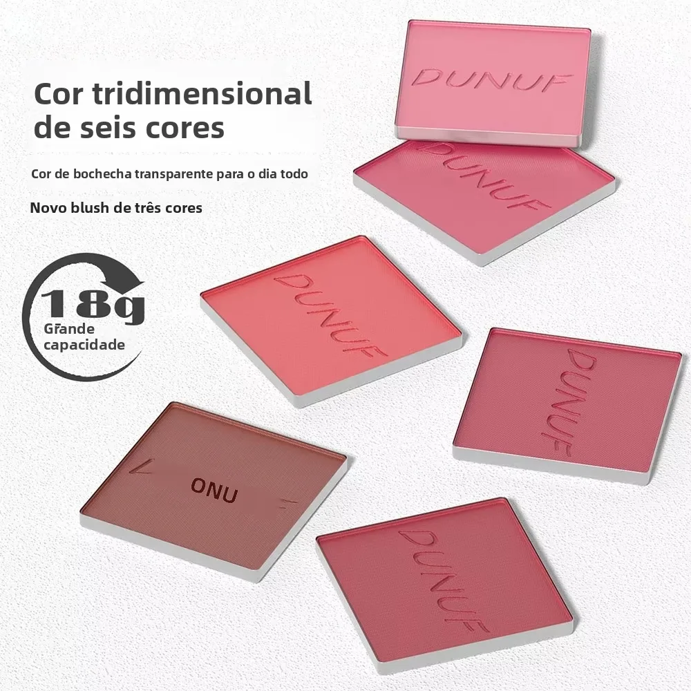 Paleta do konturowania twarzy z 6 kolorami, puder do konturowania, paleta do makijażu, róż, bronzer do twarzy, kosmetyki kolorowe