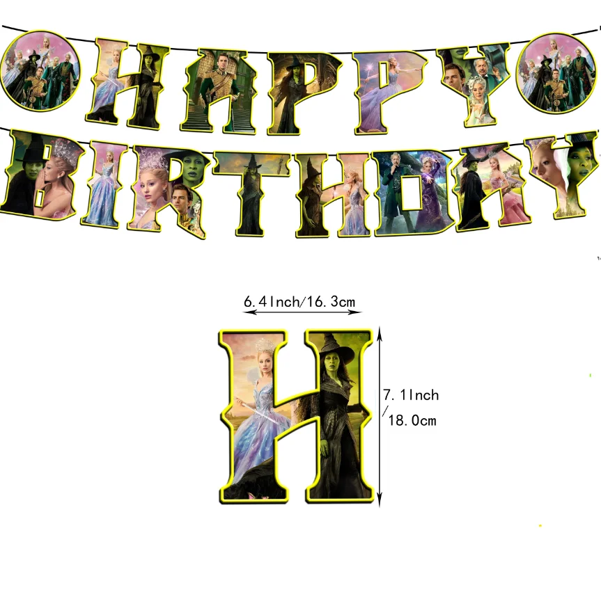 Witch magic Theme Birthday Party Decorations cake topper balloons banner Backdrop spiral for Girls Baby Shower Supply