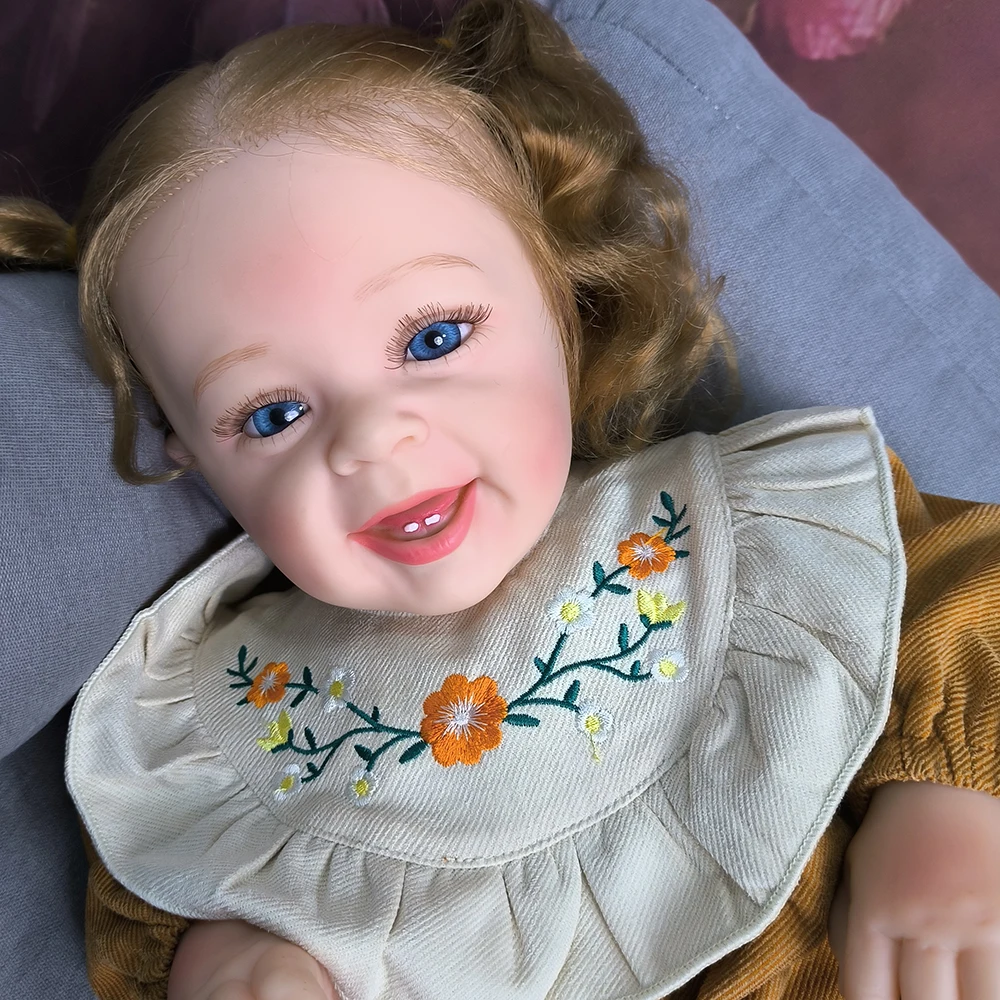 Reborn Baby Doll 58cm bambola Reborn in Silicone realistico corpo intero con accessori vestiti per bambini bambini ragazze giocattoli regalo fai da te