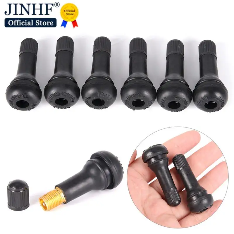 New 5PCs/set Black TR413 Tubeless Car Wheel Tire Valve Stems with Caps Tyre Rubber Valves With Dust Caps