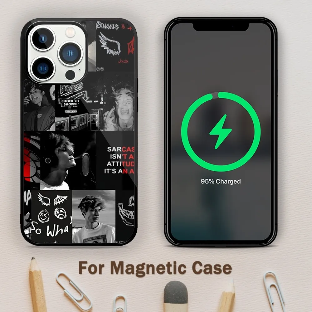 Singer Jxdn Tell Me About Tomorrow Phone Case For Magnetic Attraction iPhone 11 12 13 14 15 Mini Pro XS Max X S Plus XR Shell