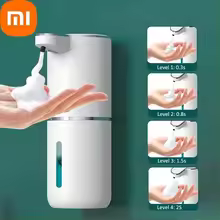 Automatic Foam Soap Dispenser, Smart White Bathroom Washing Hand Machine.