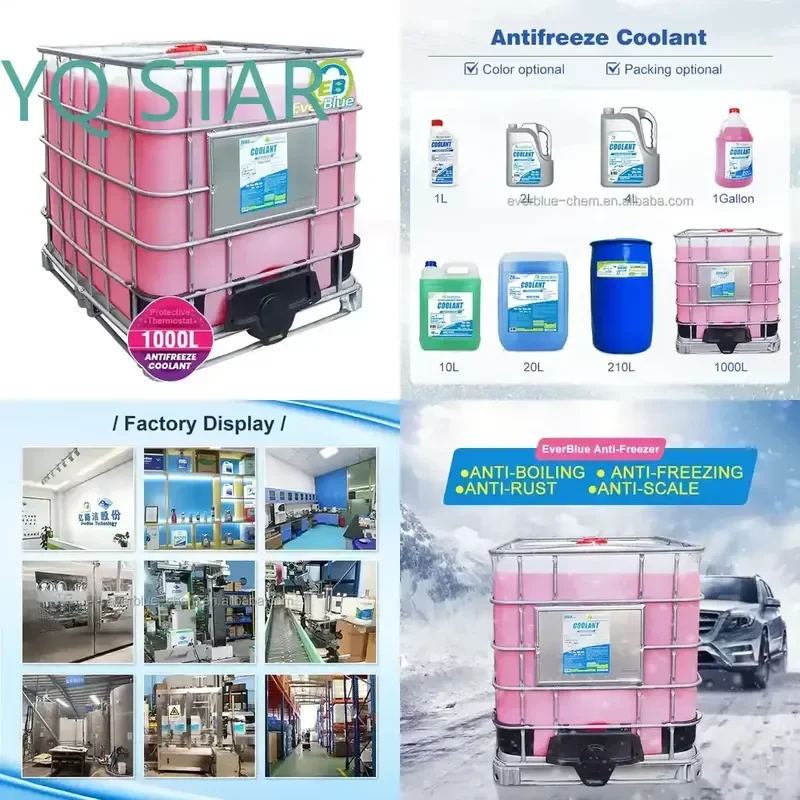 Wholesale Super Longlife 1000L IBC for Automotive Antifreeze Coolant for -45C Low Temperature Anti-Freezing Liquid for Car