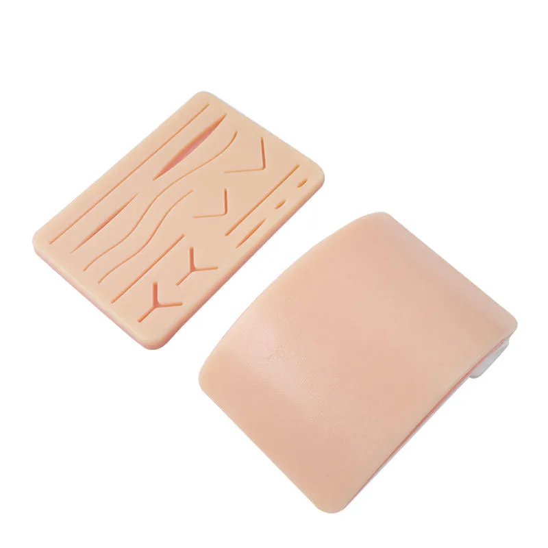 Durable Silicone Suture Practice Pad With 14 Pre-Cut Wounds Suture Pad for Medical Students