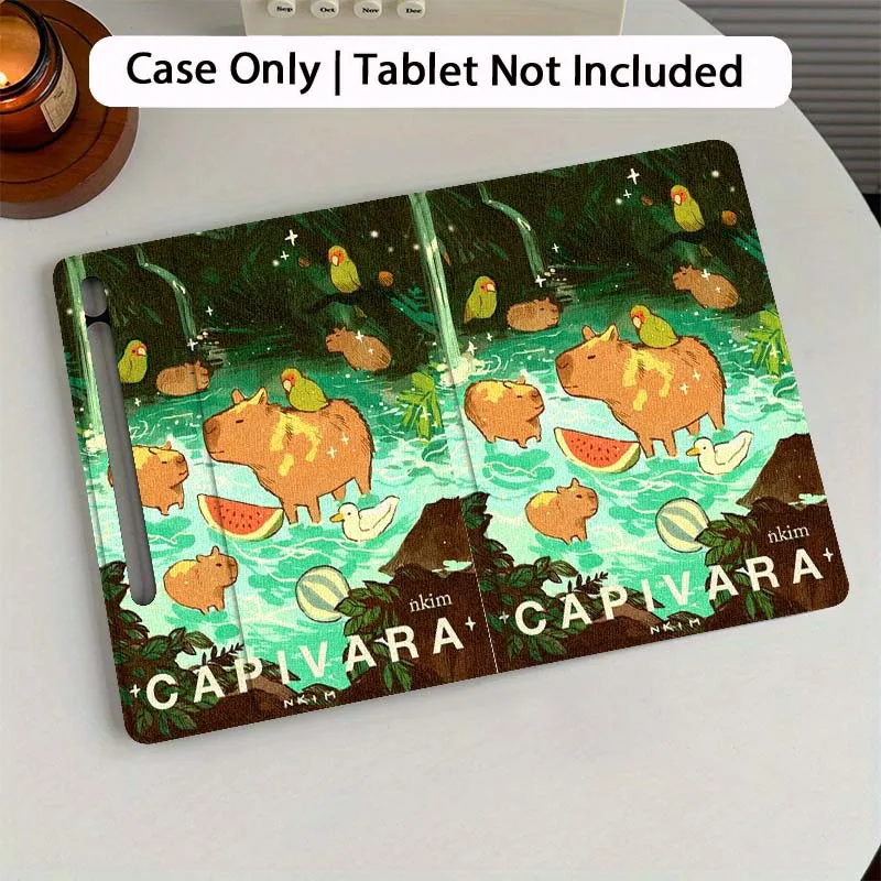 

Capibala Anime Cute Tablet Case For Samsung Galaxy Tab S7 S8 S9 S10 FE Plus 12.4 13.1 Inch
