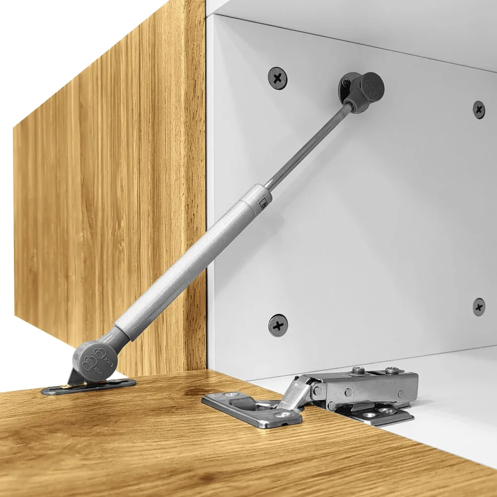 Moderner TV-Schrank mit verstellbarer Länge, Holzoptik + weiß matt, schwarze Metallbeine, multifunktionale Wohnzimmermöbel – Detail 21