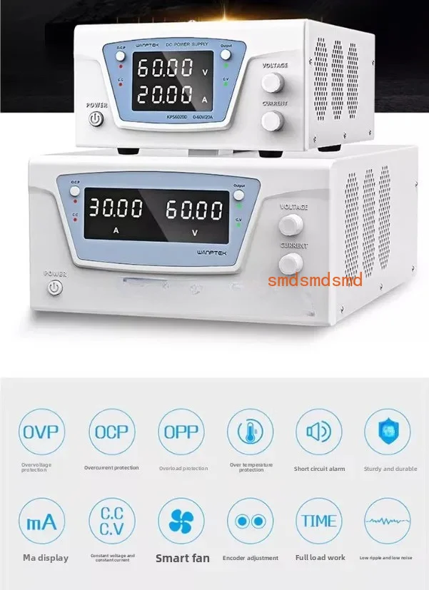 for KPS6030D 60V/30A 1200W High Power Dc  Supply  Precision Adjustable Desktop with Short Circuit Warning