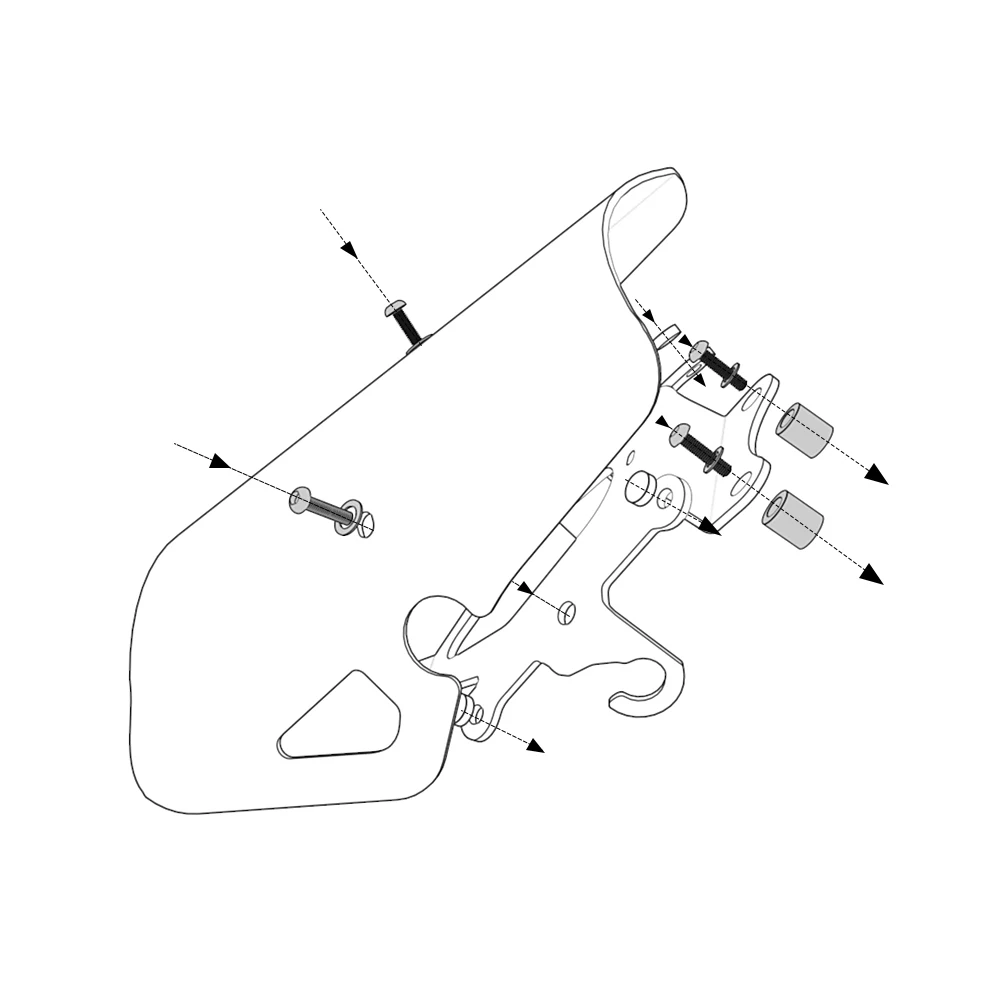 REBEL500 Motorcycle Windshield Windscreen Wind Deflector For HONDA CMX500 REBEL CMX 500 2017 2018 2019 2020 2021