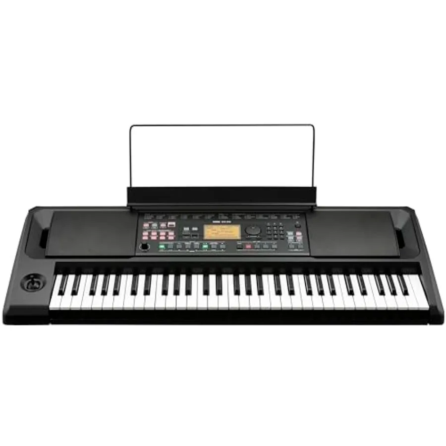 

61-Key Keyboards Pianos EK50 for home practice, ABS plastic body, black finish, lightweight and portable with built-in speakers