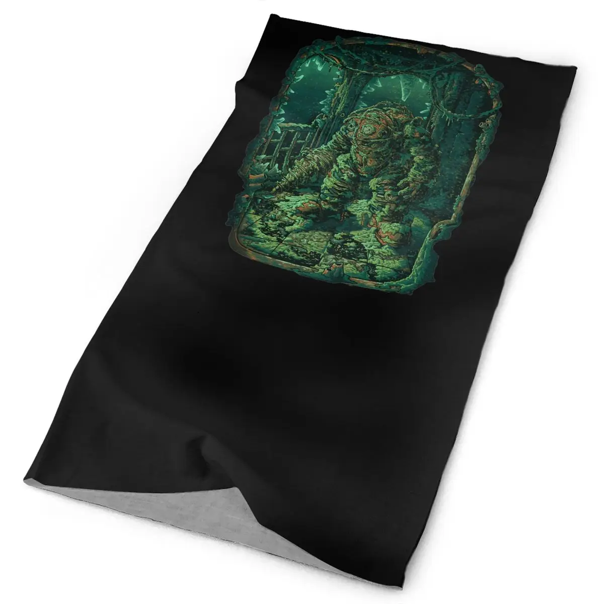 Bioshock Big Daddy Video Game Teefury Neck Gaiter Bandana Scarf Face Mask Summer Dustproof High Quality