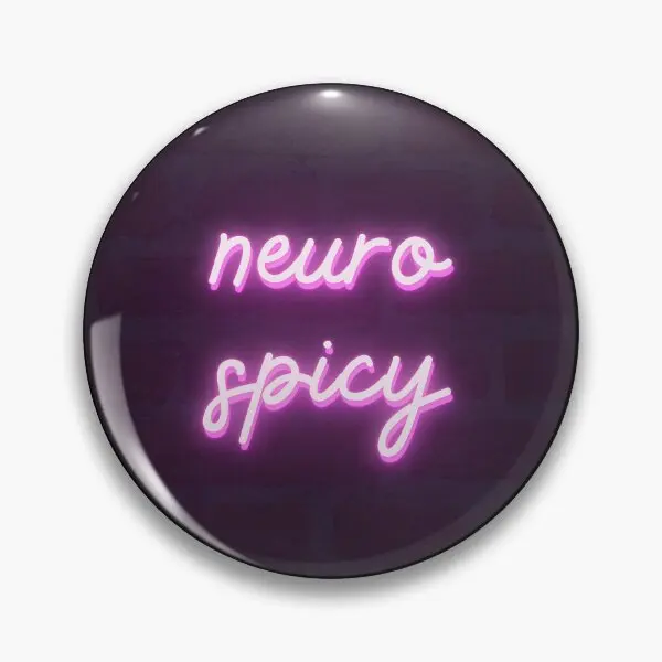 Neurospicy Neon K Neurodivergent Sign  Soft Button Pin Lapel Pin Lover Hat Decor Gift Creative Metal Fashion Cute Jewelry