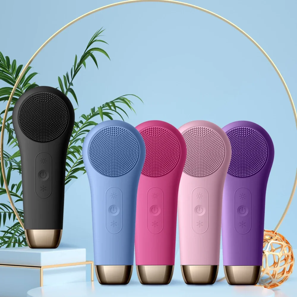 Charging Model Electric Facial Cleansing Brush Silicone Sonic Face Cleaner Deep PoreCleaning Washing Skin Massager