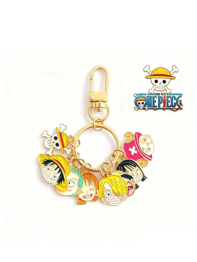 EEN STUK Sleutelhanger Monkey D. Luffy Nami Anime Randapparatuur Bluetooth Headset Charm Delicate Mode Speelgoed Sieraden Cadeau voor Vrienden - afbeelding 2