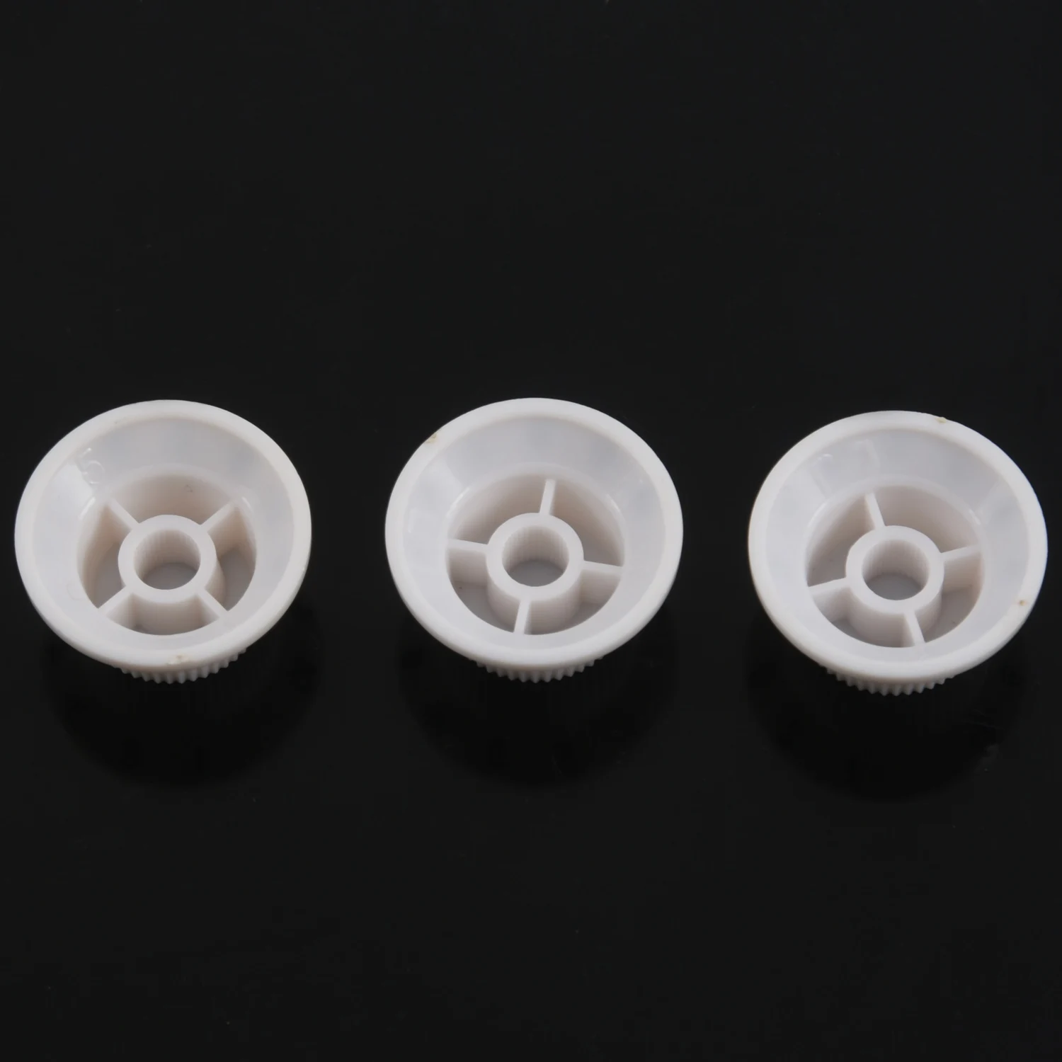 White Black 1 Volume&2 Tone Guitar Control Knobs for Strat Style Guitar