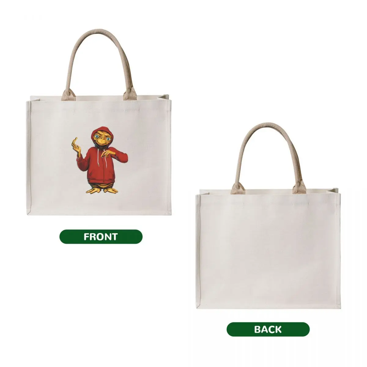 Extra Terrestrial red hoode Tote Bag Women's beach bags Women's bags tote bags men
