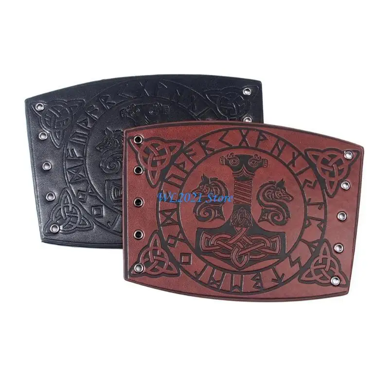 G5GC armadura Medieval para hombres, calentadores brazos para Cosplay con cordones, guantelete caballero pirata Vintage,