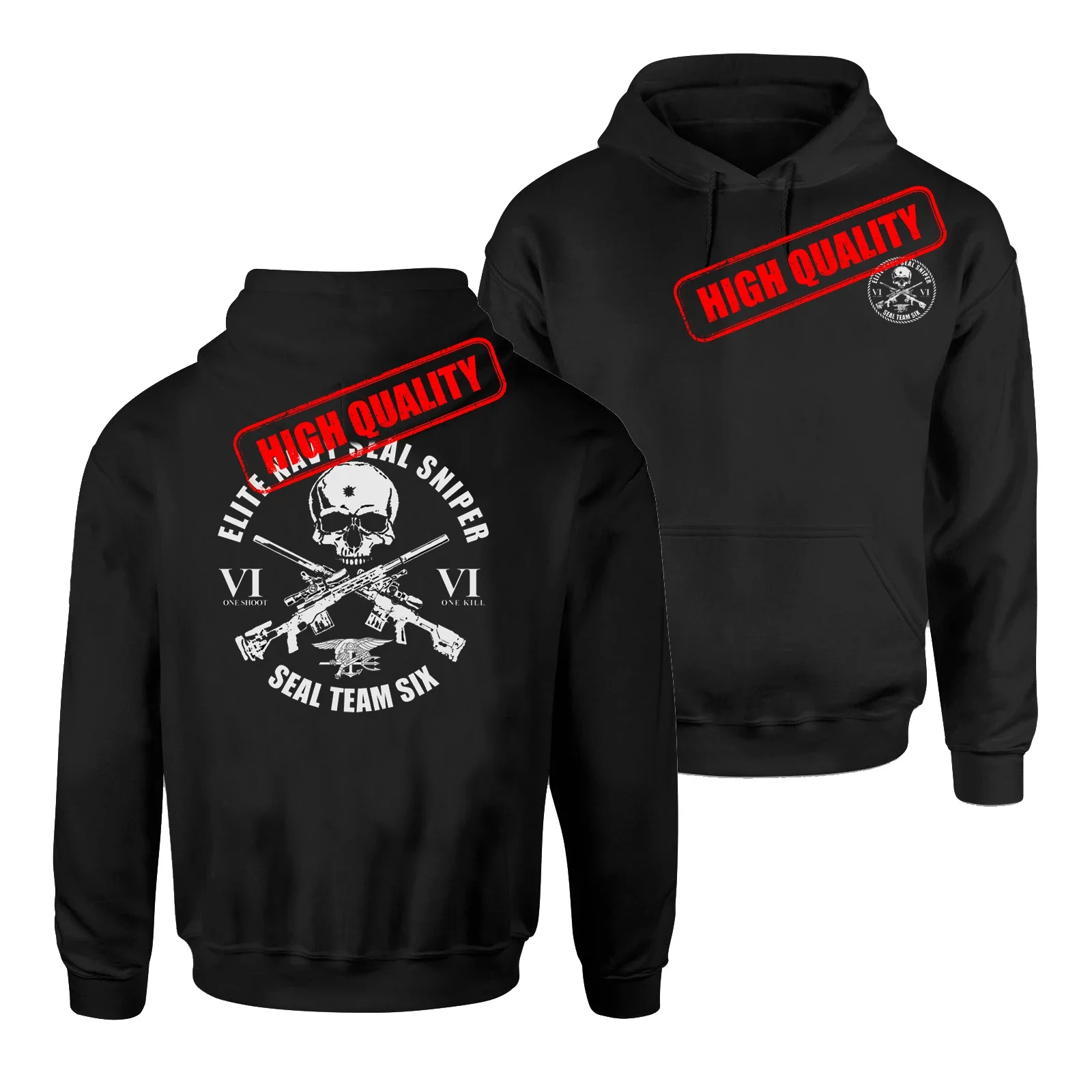 

Naval SEALs Elite Seal Team Six Sniper Military Grunt Pullover Hoodie New 100% Cotton Casual Mens Sweatshirts Fashion Streetwear