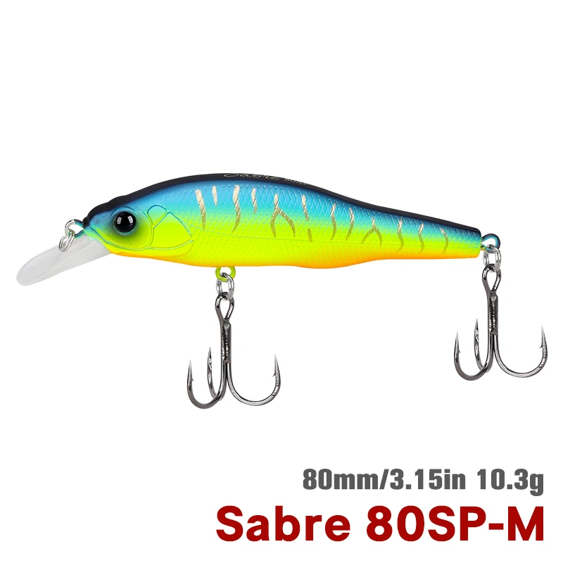 TSURINOYA 80SP Suspending Minnow 80mm 10,3g Angeln Köder Sabre Lange Casting Künstliche Harten Köder Professionelle Bass Pike Jerkbait