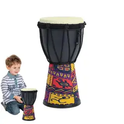 African Drums Carved Bongo Lightweight Hand-Carved Professional Goatskin Kids Bongo For Adults Beginners Kindergarten Music