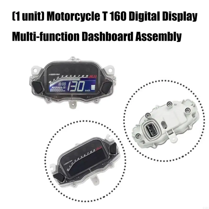 

D5BE Motorbike Accessories Speedometer Odometer Instrument Panel Speed Gauge Meter for 160 2015-2022 Digital Tachometer