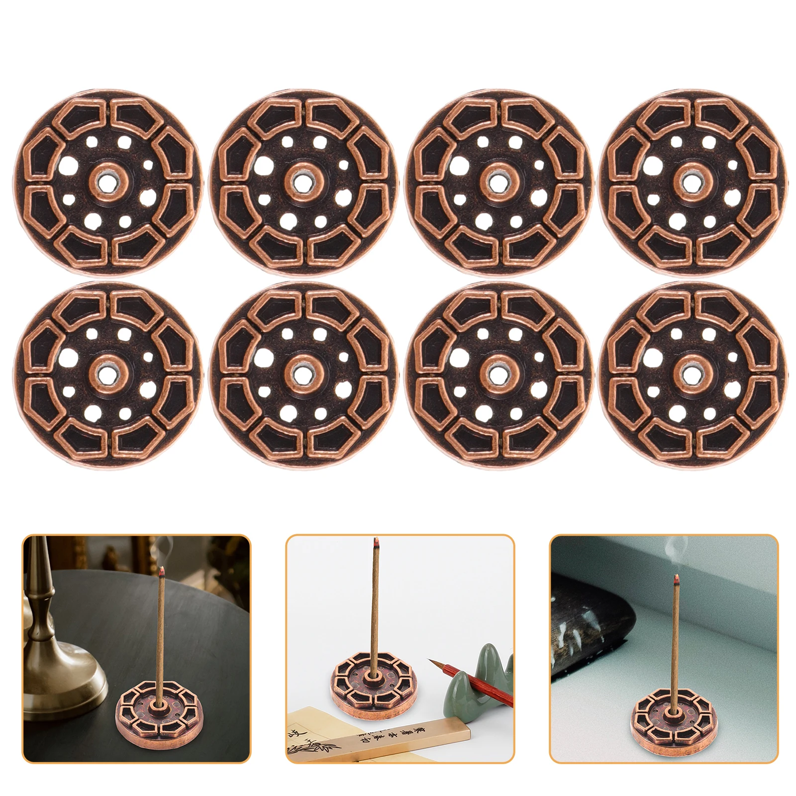 

10 Pcs Incense Sticks Holder Lotus Flower Burner Mini Aromatherapy Ornaments Red