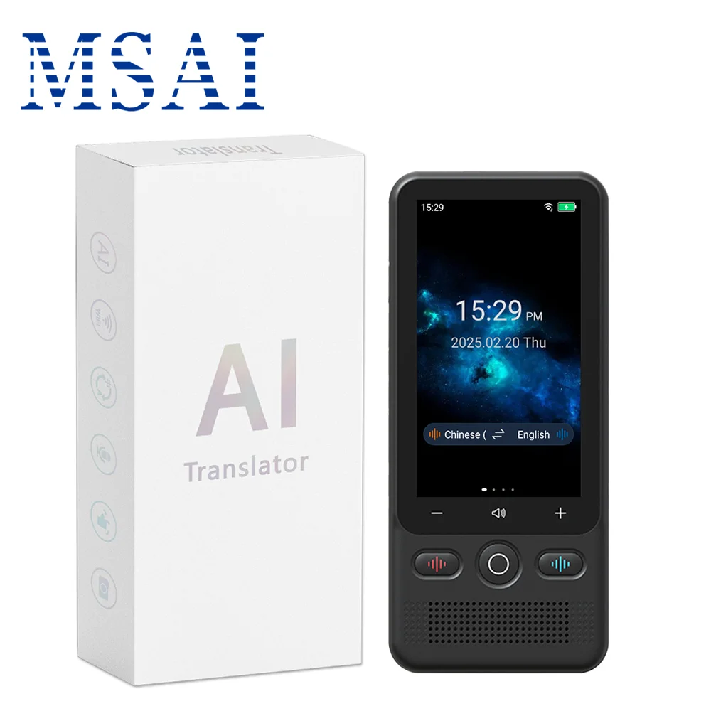 T18 Intelligenter Übersetzer 160 Online-Sprachen 17 Offline-Sprachen Übersetzung ChatGPT 1500mAh Sprach- und Fotoübersetzung für Reisen – Bild 2