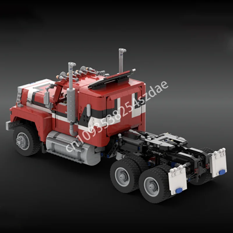 2443pcs MOC Fordes LTL 9000 6x6 BLACK Technic Building Blocks Assemble Construction Christmas toy Gift DIY Model Constructing