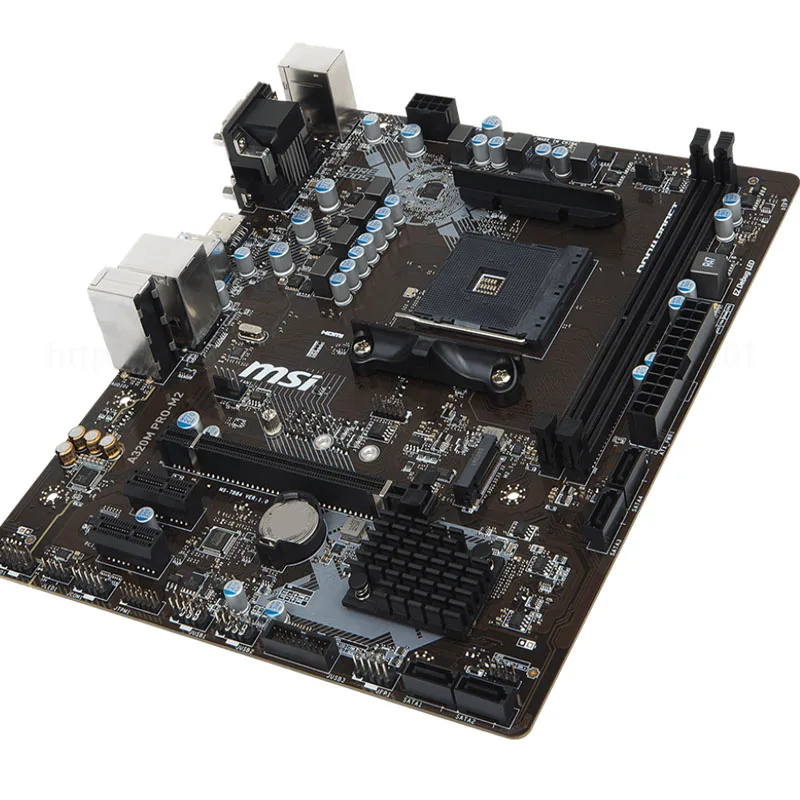 Imagem -04 - Msi-motherboard com Slots de Memória A320m Pro m2 Suporta Amd Am4 1ª e 2ª Geração Processadores Ryzen 2ddr4 64gb Pcie3.0