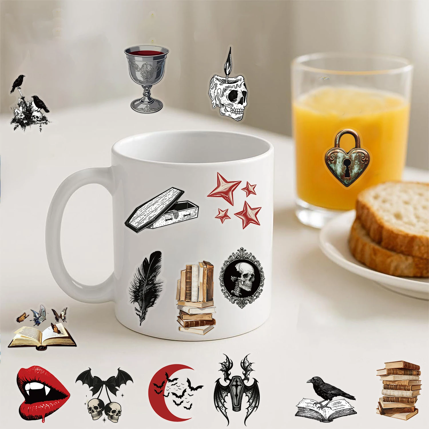 50PCS A Court of Eternal Night Sticker Suitcase Scrapbooking Phone Luggage Laptop Harajuku Decorative Phone Suitcase Stickers