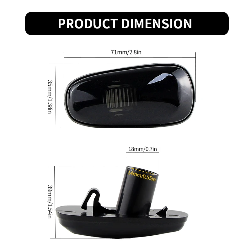For Opel Zafira A 1999-2005 Astra G 1998-2009 For Cadillac STS 05-11 Turn Signal Side Marker Lamps Cover Housing Car Accessories