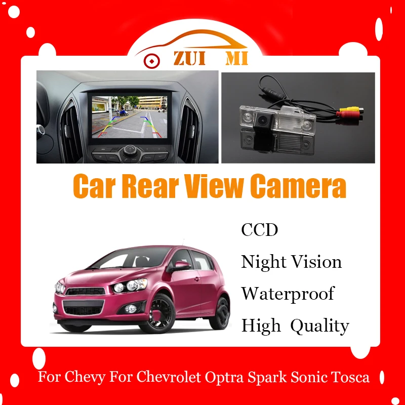 Car Reverse Rear View Camera For Chevy For Chevrolet Optra Spark Sonic Tosca CCD Full HD Night Vision Backup Parking Camera