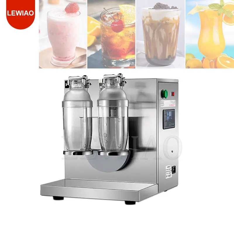 

Commercial Boba Shaker Double-Head Pearl Milk Tea Shaking Machine Stainless Steel Cup Shaker