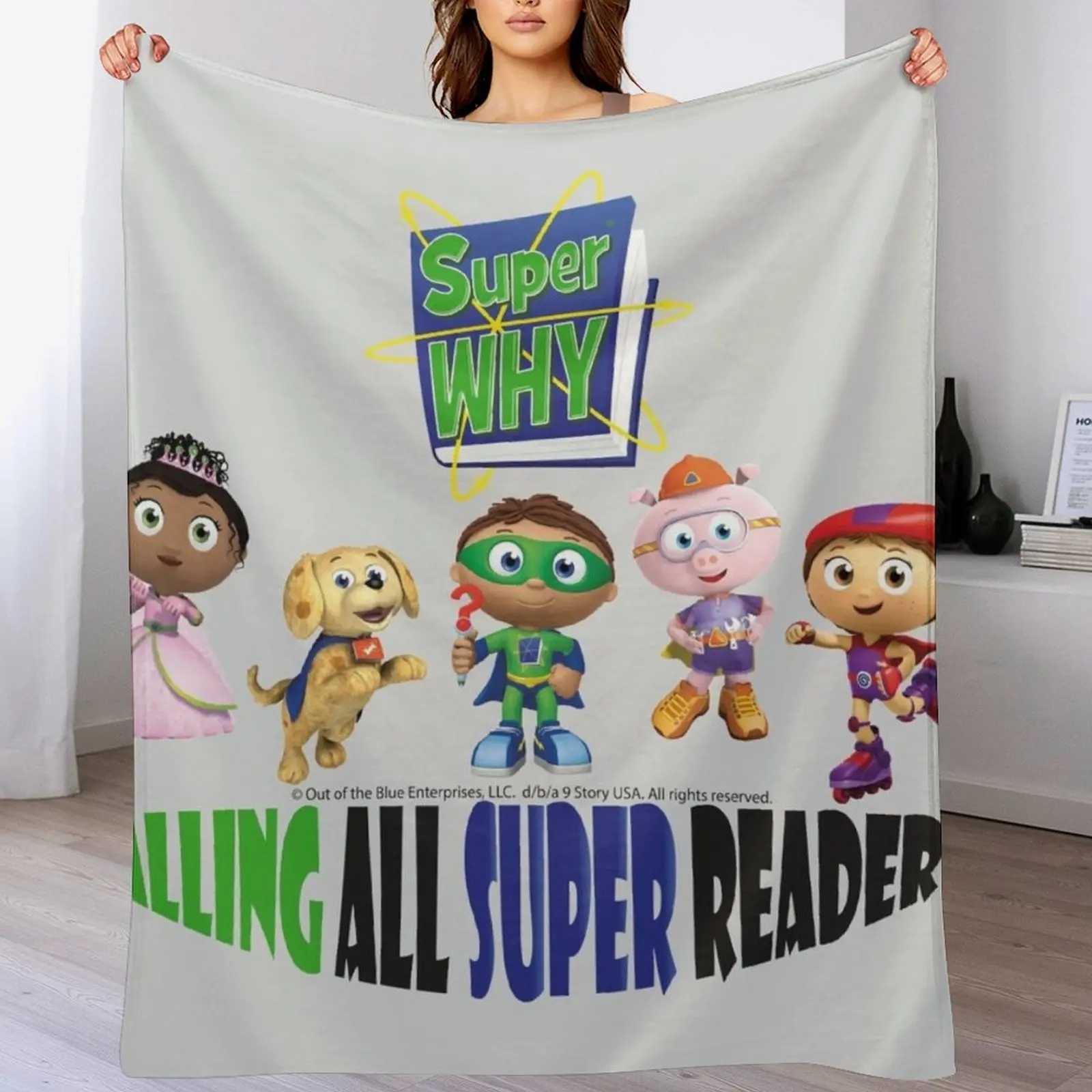 Calling all super readers Throw Blanket Loose Luxury Thicken for sofa Blankets