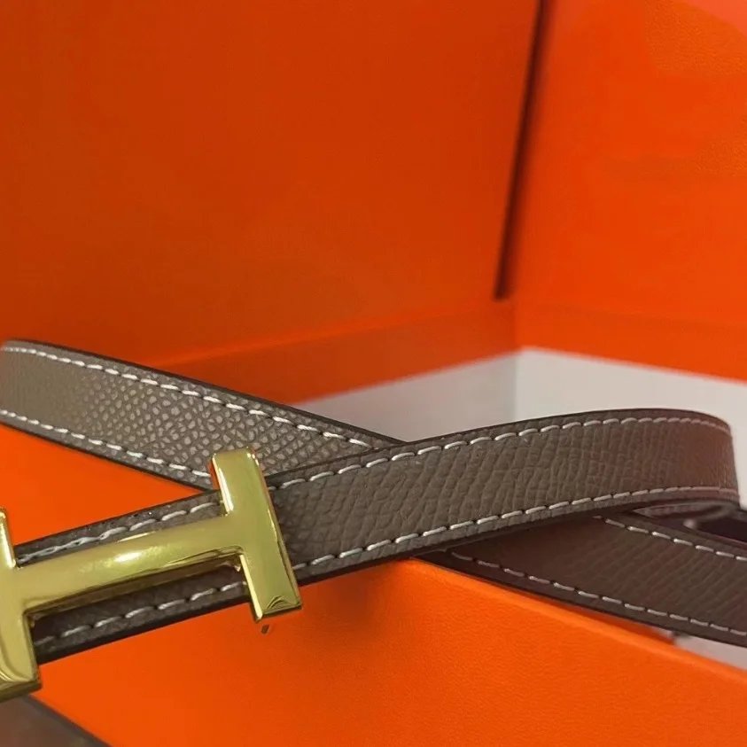 Cinto de couro feminino, fivela suave de alta qualidade, calças de couro de duas camadas com design simples, moderno e casual