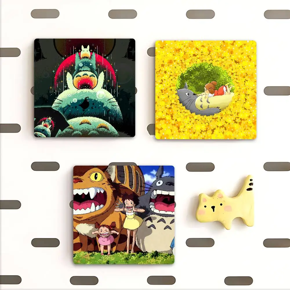أنيمي M-My Neighbor Totoro صورة شخصية مغناطيس الثلاجة جولة المغناطيسي الثلاجة الديكور الهدايا التذكارية المفضلة