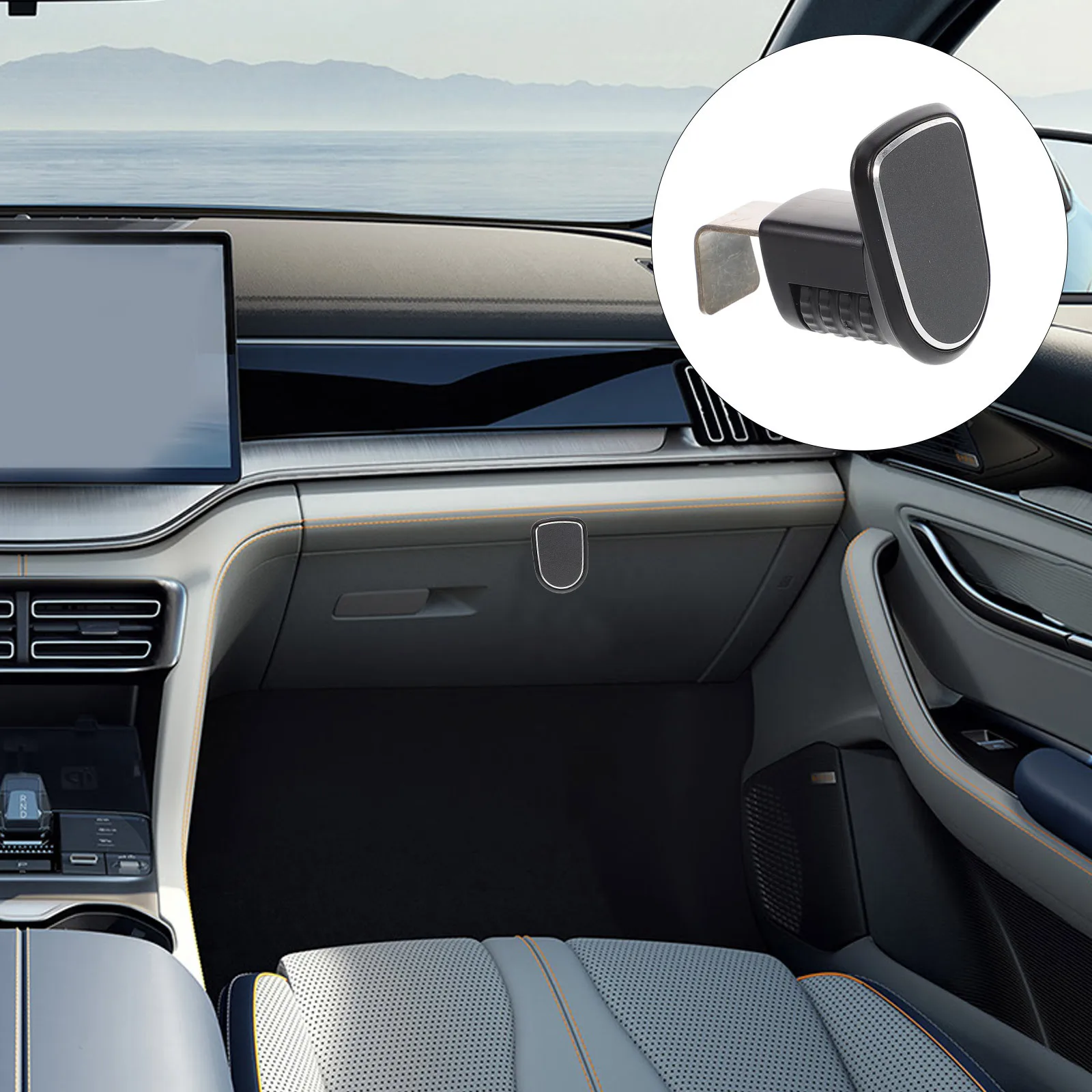 

Car Multifunctional Hook for Electric Vehicle - Secure Seat Mount Hanger for Handbag Clothes and Glovebox Organization Tool