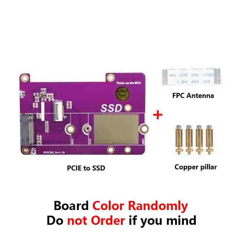 Placa de Expansão para Raspberry Pi, PCIE para NVME SSD, SSD, PCIE SSD, Placa Adaptadora Pi5, M.2 M Interface Chave